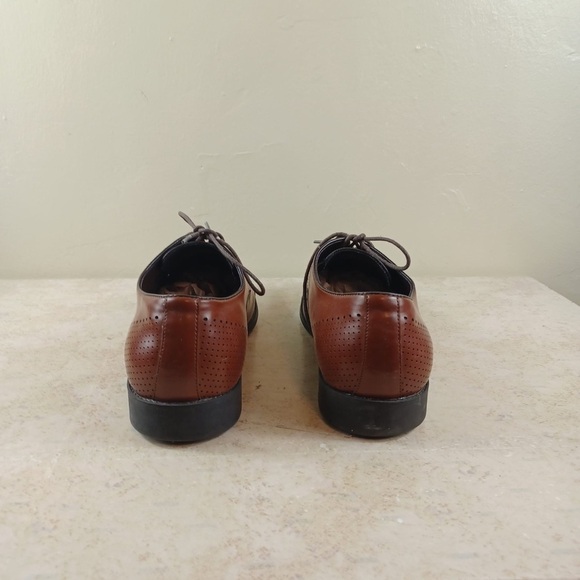 Unlisted By Kenneth Cole Lesson  Mens Brown Cap Toe Oxfords Shoes Size 12